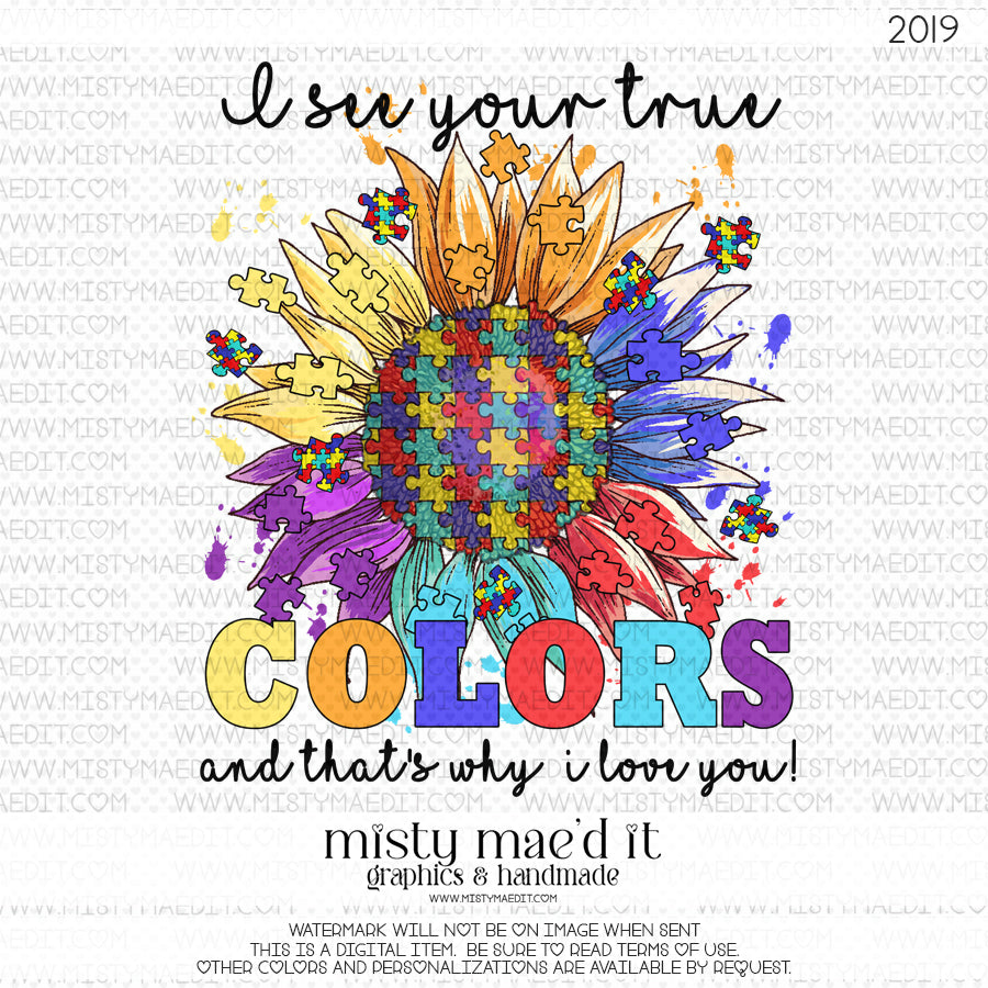 Autism Flower With Words