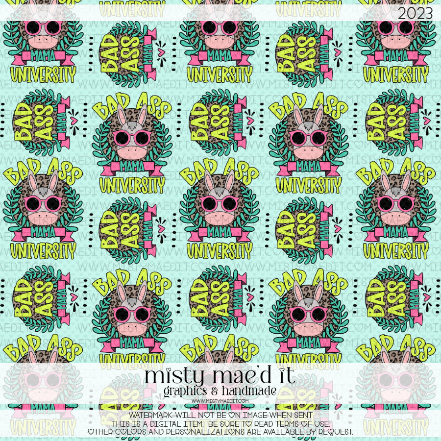Bad Ass Mama/Mini Seamless Digital Paper