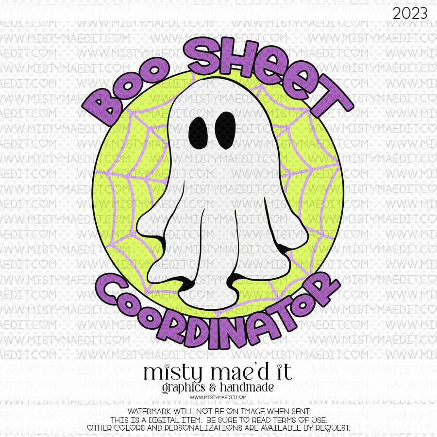 Boo Sheet Coordinator