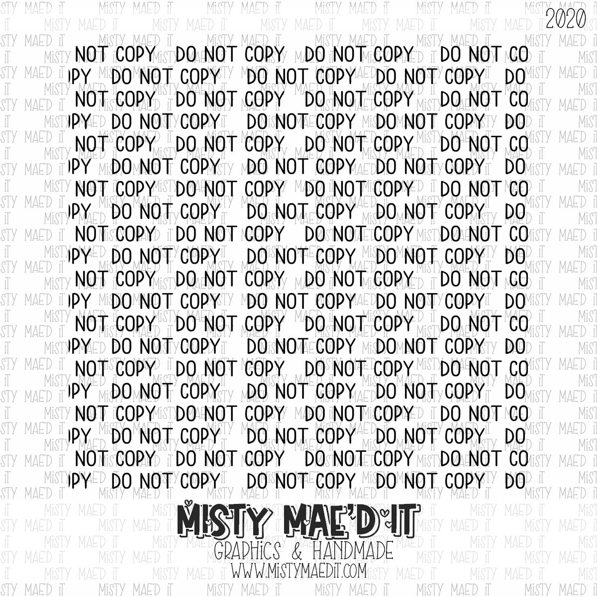 Generic "Do Not Copy" Watermark