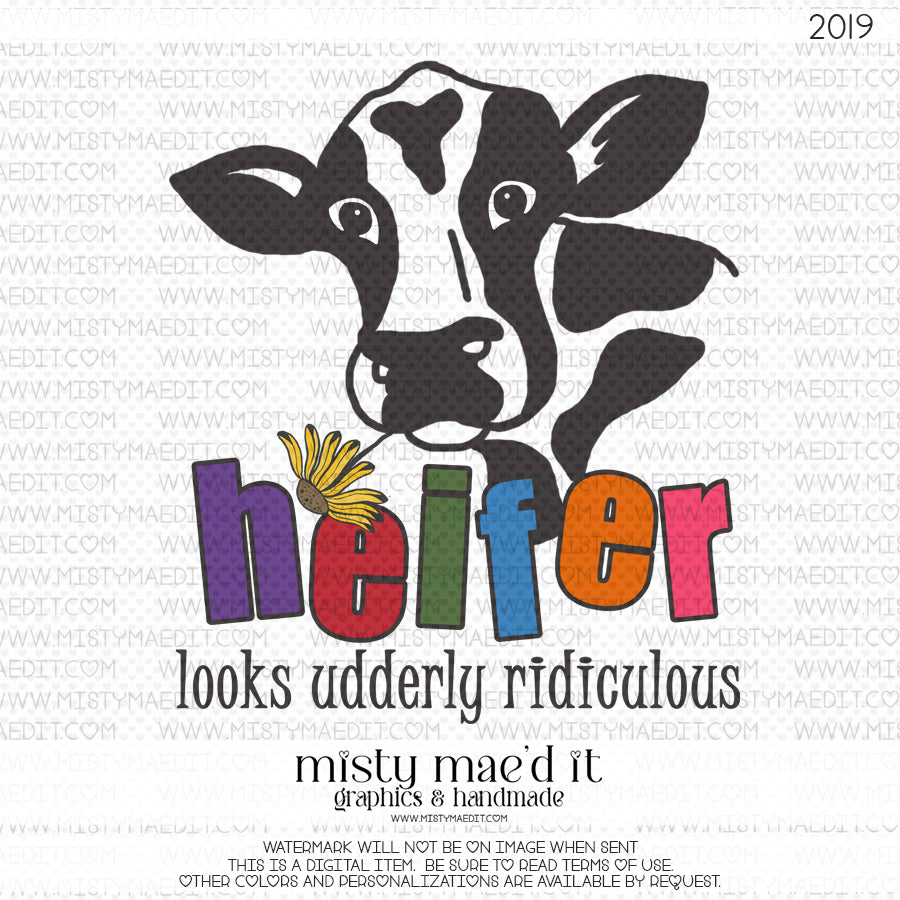 Heifer Looks Udderly Ridiculous