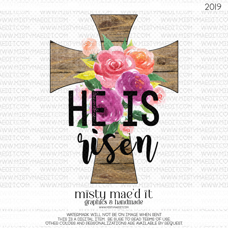 He Is Risen Cross