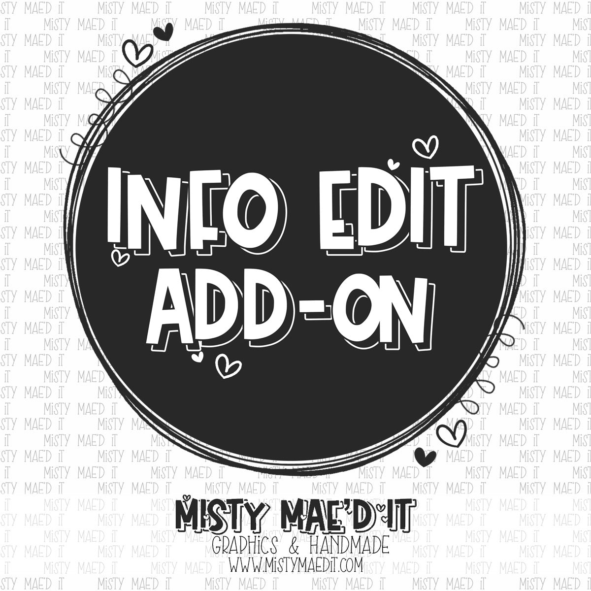 Add-On-Info Edit