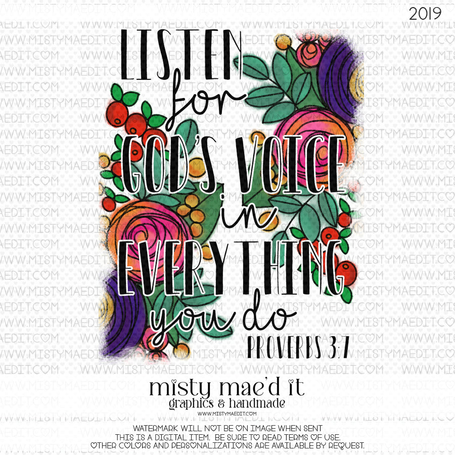 Listen For God's Voice