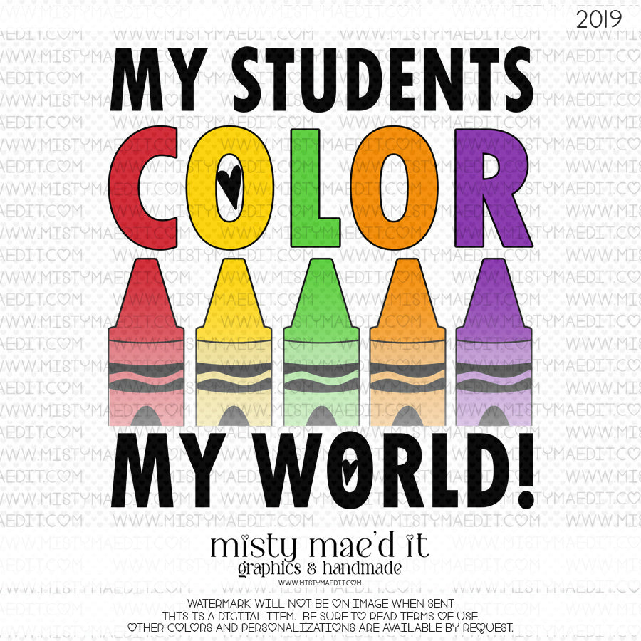 My Students Color My World