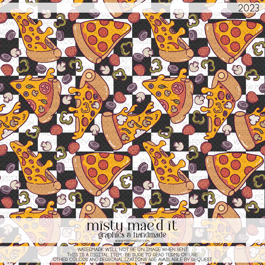 Pizza Seamless Digital Paper