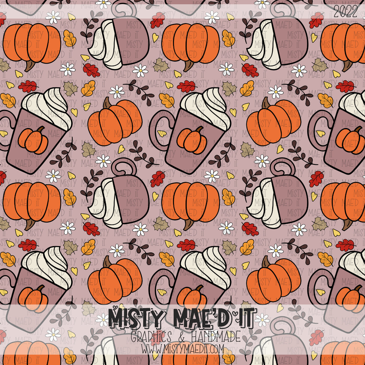 Pumpkin Season Seamless Digital Paper