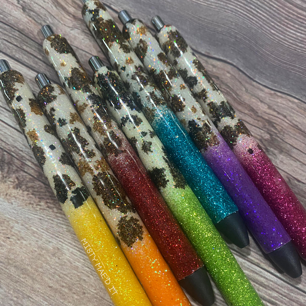 Cow Ombre Glitter Pen