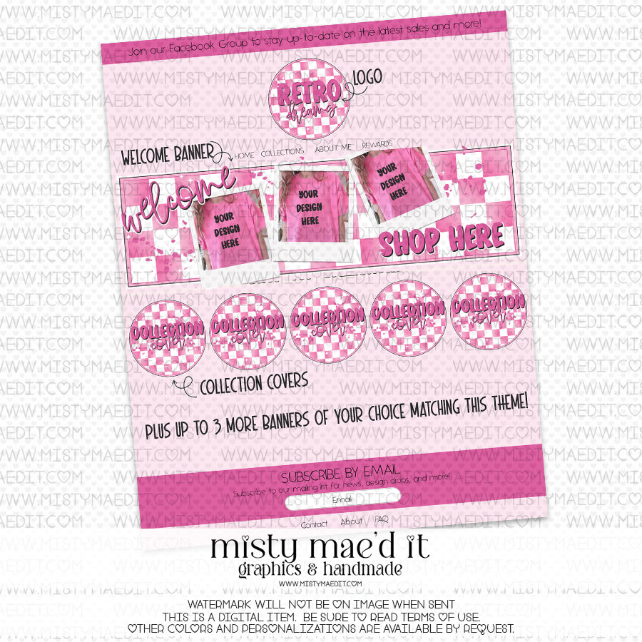 Shopify Premade-Retro Dreams-Pink