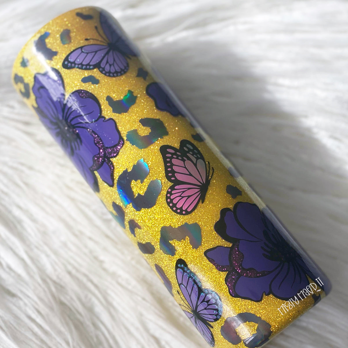 Butterfly Leopard-30 Oz Epoxy-Free Tumbler