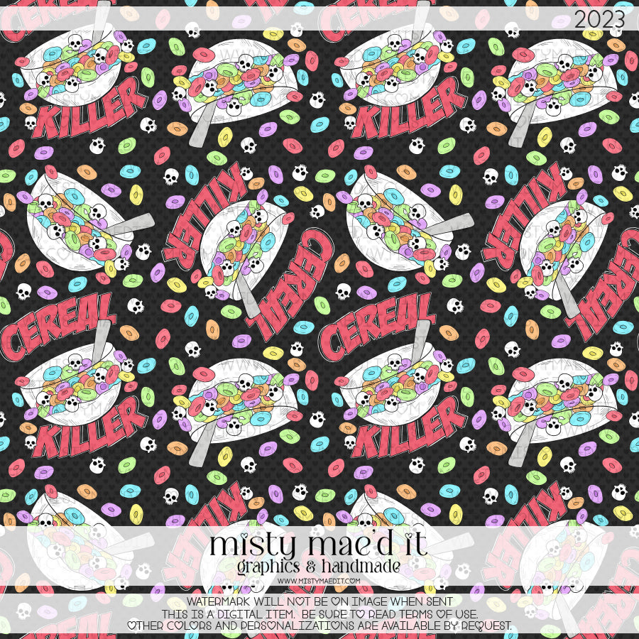 Cereal Killer Seamless Digital Paper