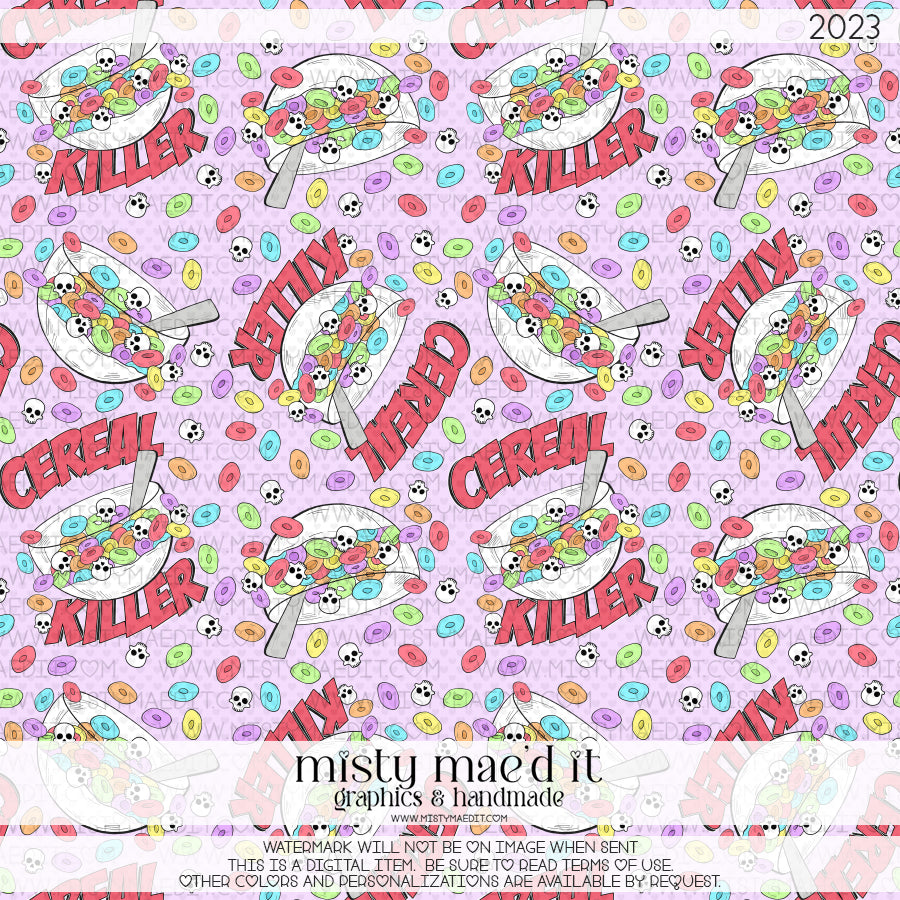 Cereal Killer Seamless Digital Paper