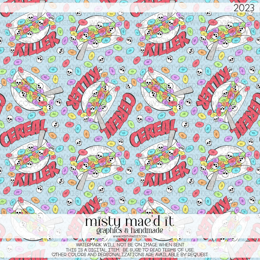 Cereal Killer Seamless Digital Paper