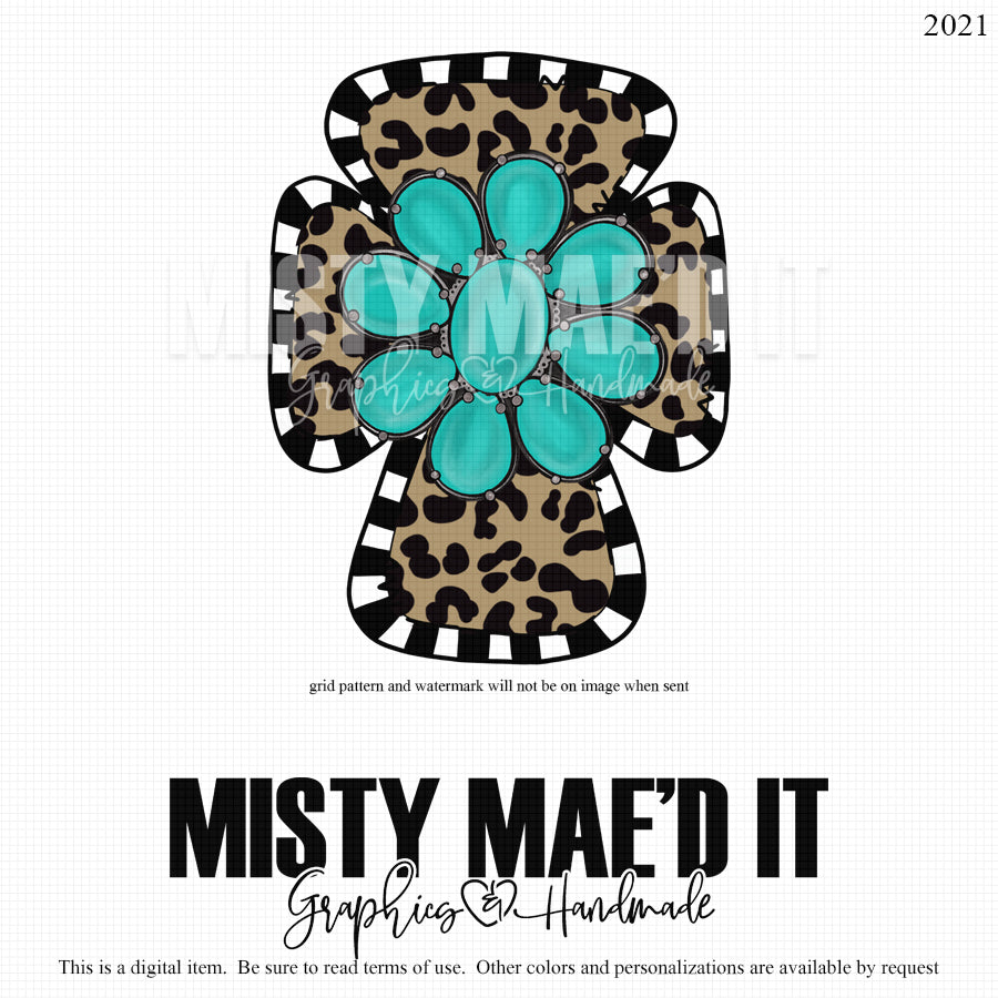 Leopard Concho Cross