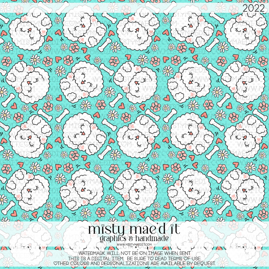 Doggy Wiggle Seamless Digital Paper