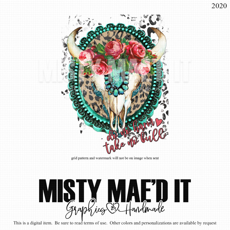 Bull Skull Concho Do No Harm