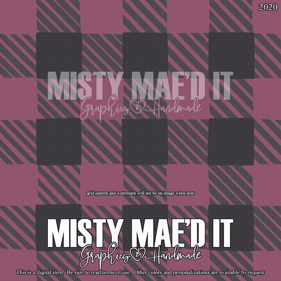Fall Plaid Purple Digital Paper