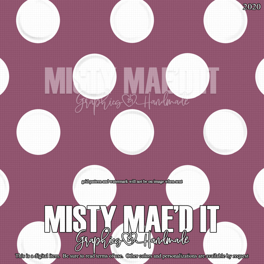 Fall Polka Purple Digital Paper