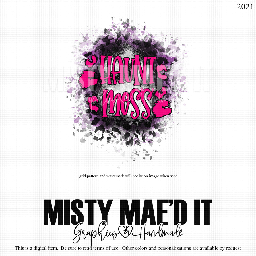 Haunt Mess Words With Splash