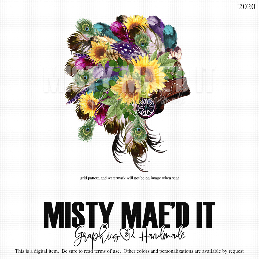 Indian Headdress Sunflowers