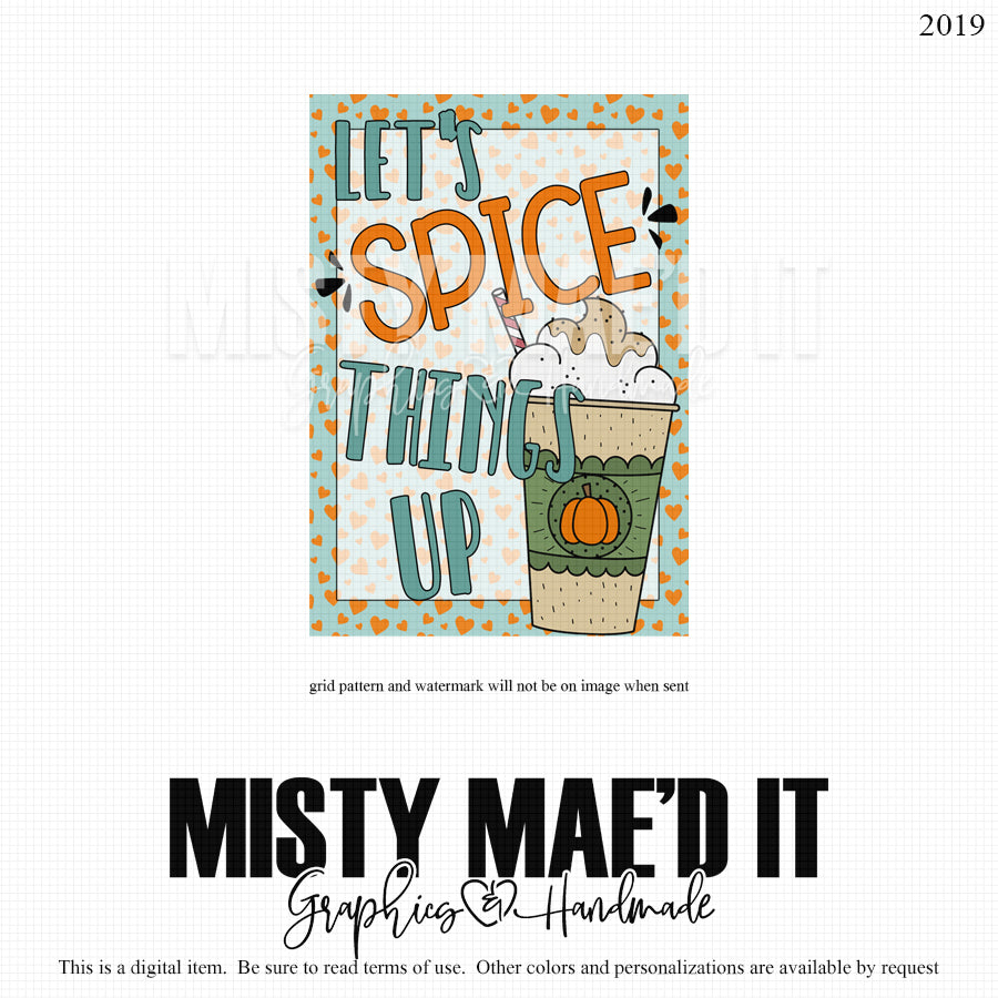 Let's Spice Things Up Car Freshie Blank