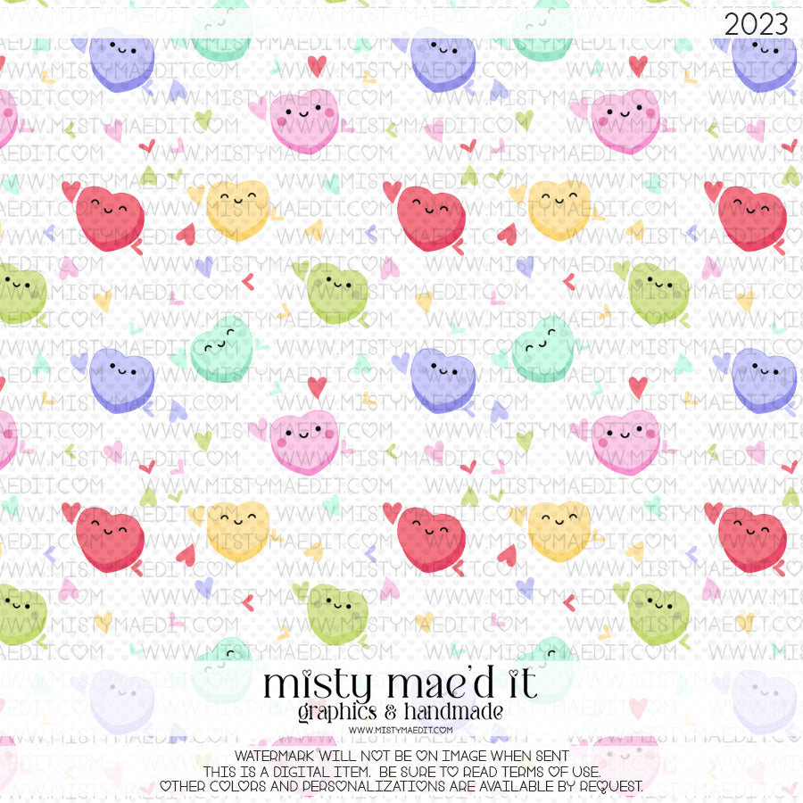 Love Is Sweet Seamless Digital Paper