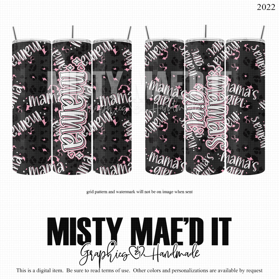 Mama And Mama's Girl 20 And 30 Oz Seamless Tumbler Wrap
