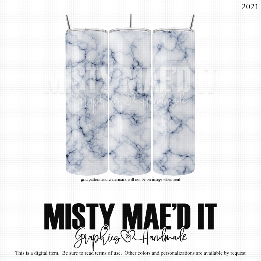 Navy Marble 20 And 30 Oz Tumbler Wrap
