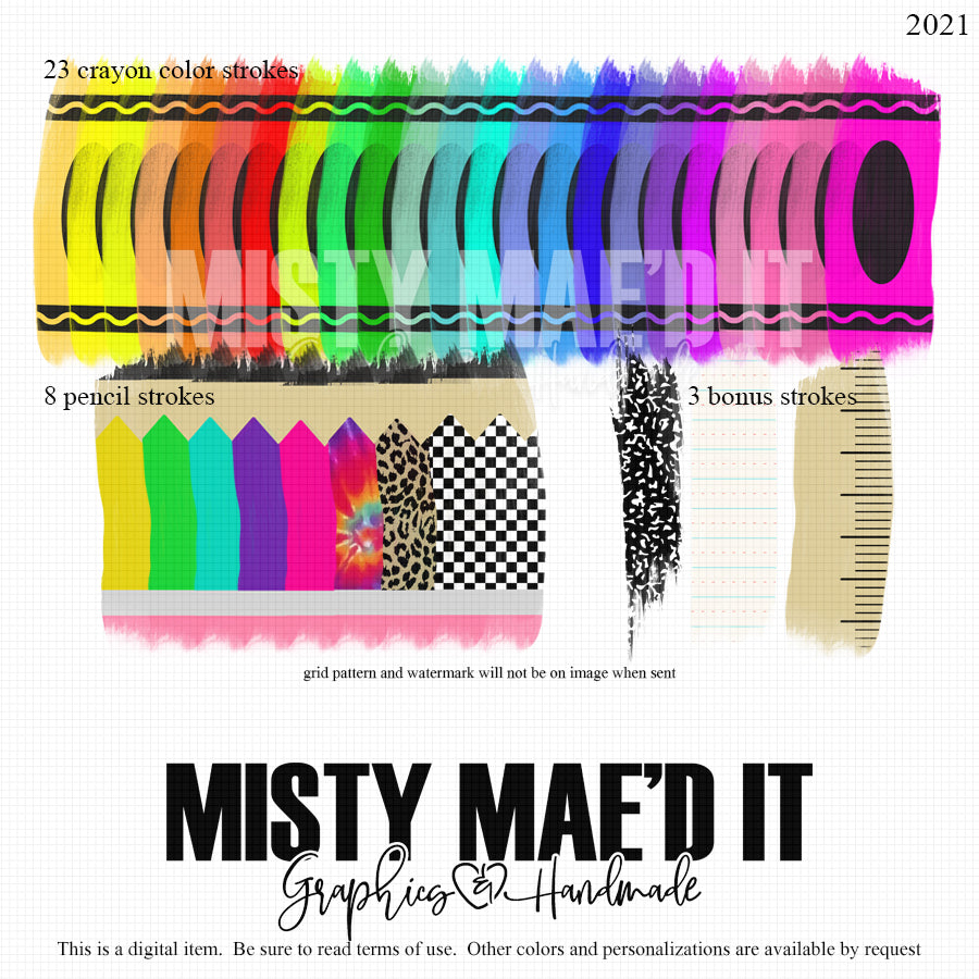 School Brushstrokes Collection