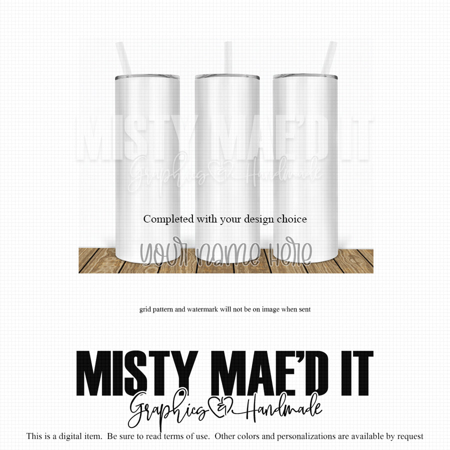 White And Wood Tumbler Mockup