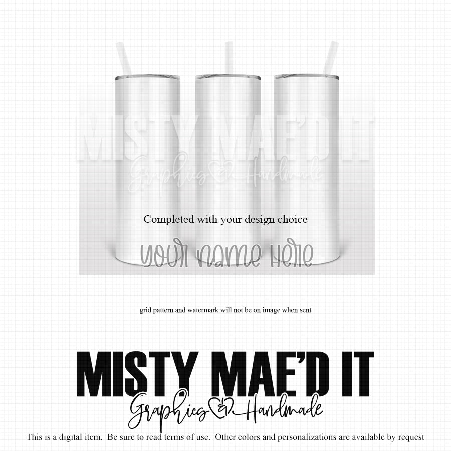 White And Gray Tumbler Mockup