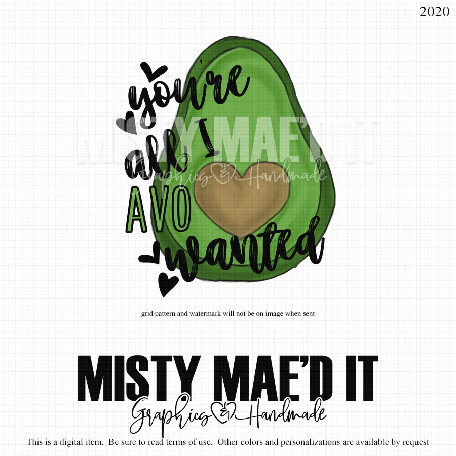 You're All I Avo Wanted