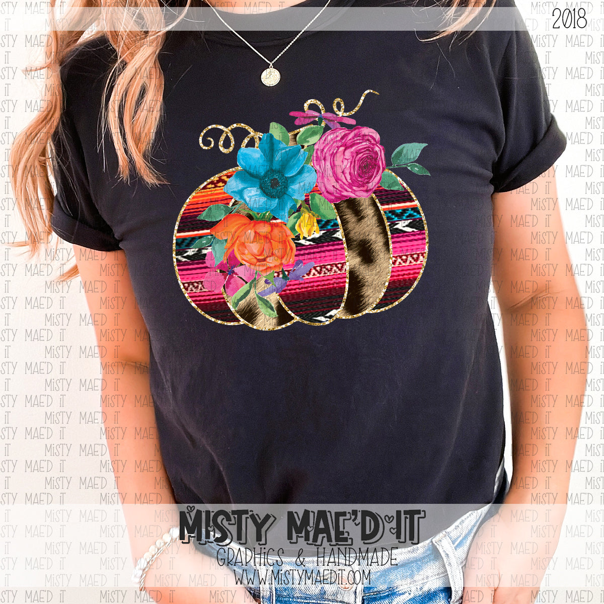 Leopard Serape Pumpkin