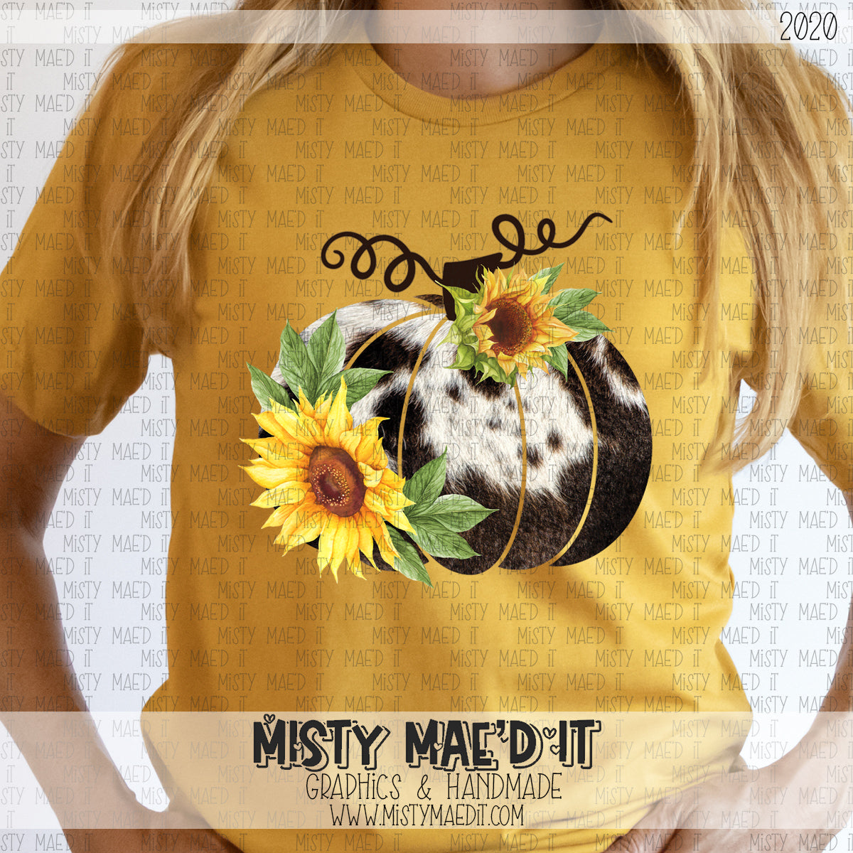 Cow Sunflowers Pumpkin