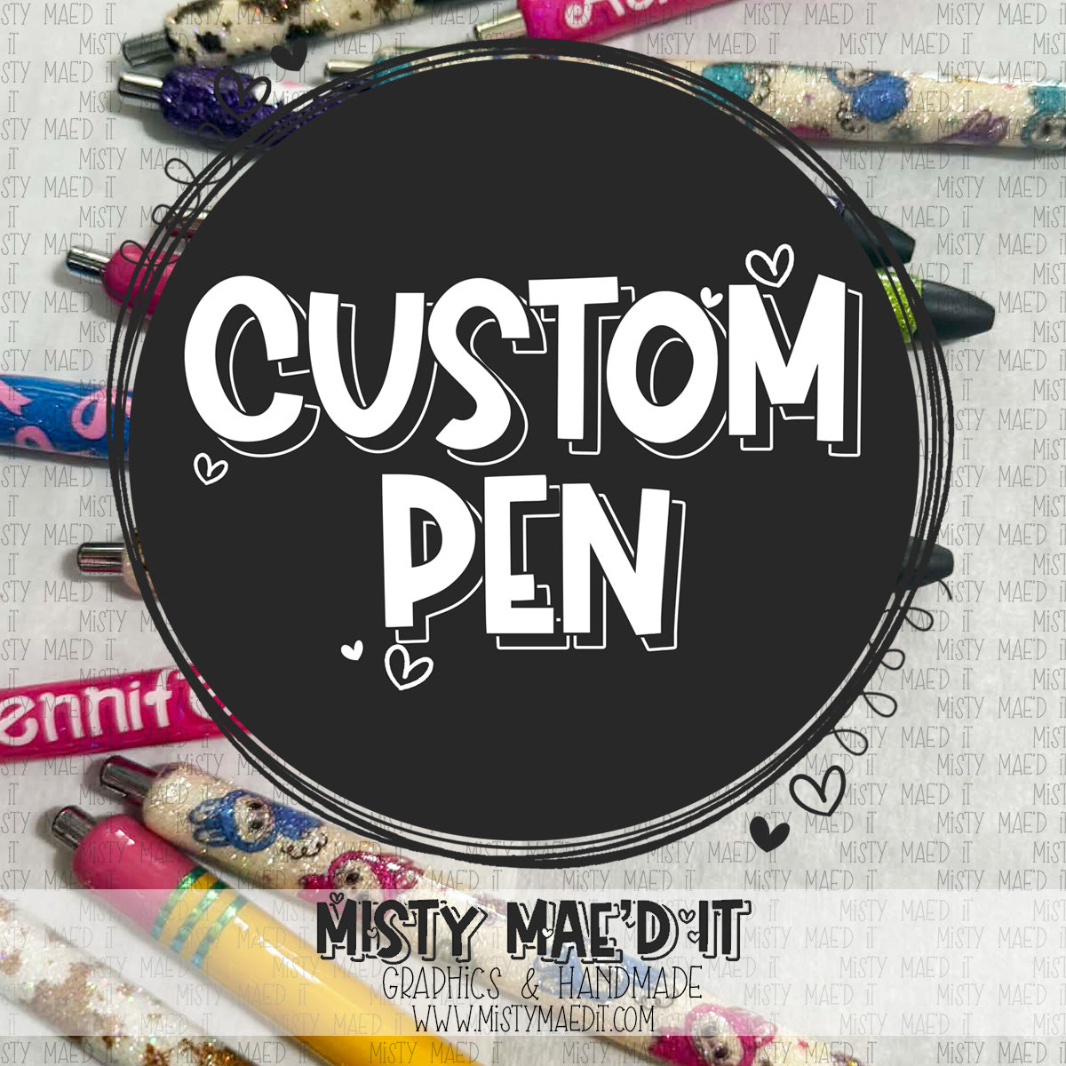 Custom Glitter Pen