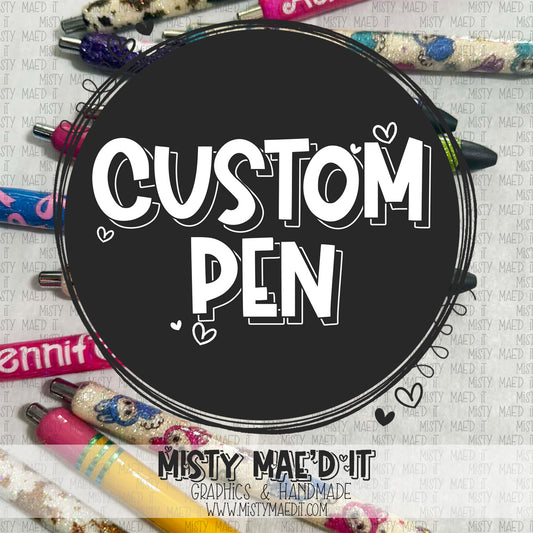 Custom Glitter Pen