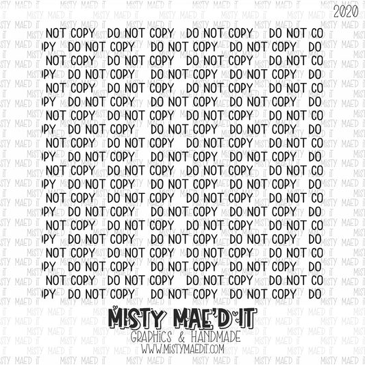 Generic "Do Not Copy" Watermark