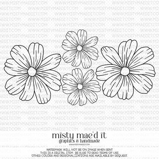 Flowers Vinyl Decal