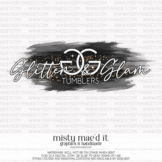 Logo-Premade-Glitter & Glam Tumblers