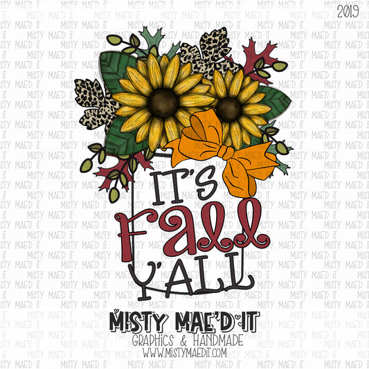 It's Fall Y'all Flower Jar