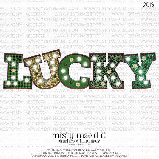 Lucky Marquee Letters