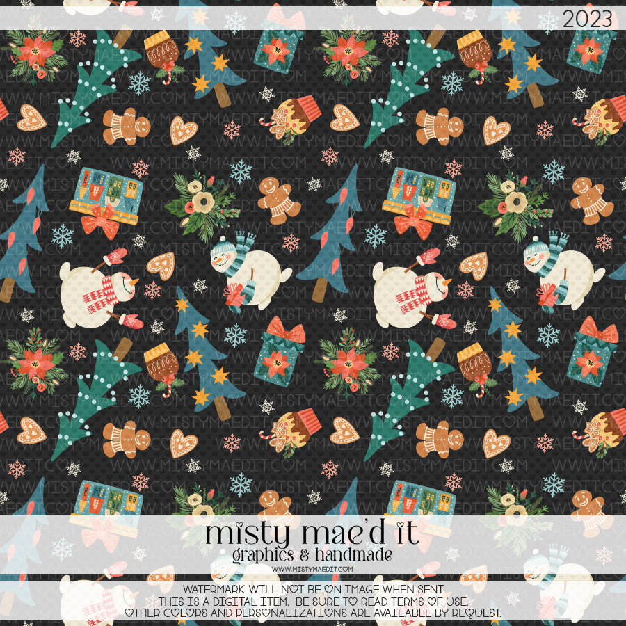 It's The Most Wonderful Time Of The Year Seamless Digital Paper