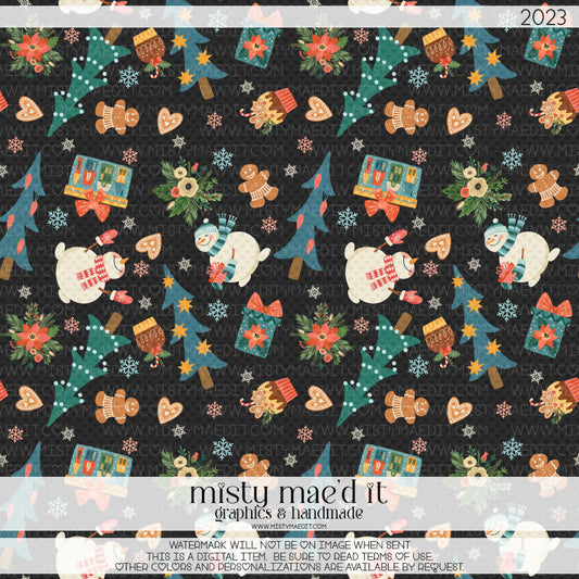It's The Most Wonderful Time Of The Year Seamless Digital Paper