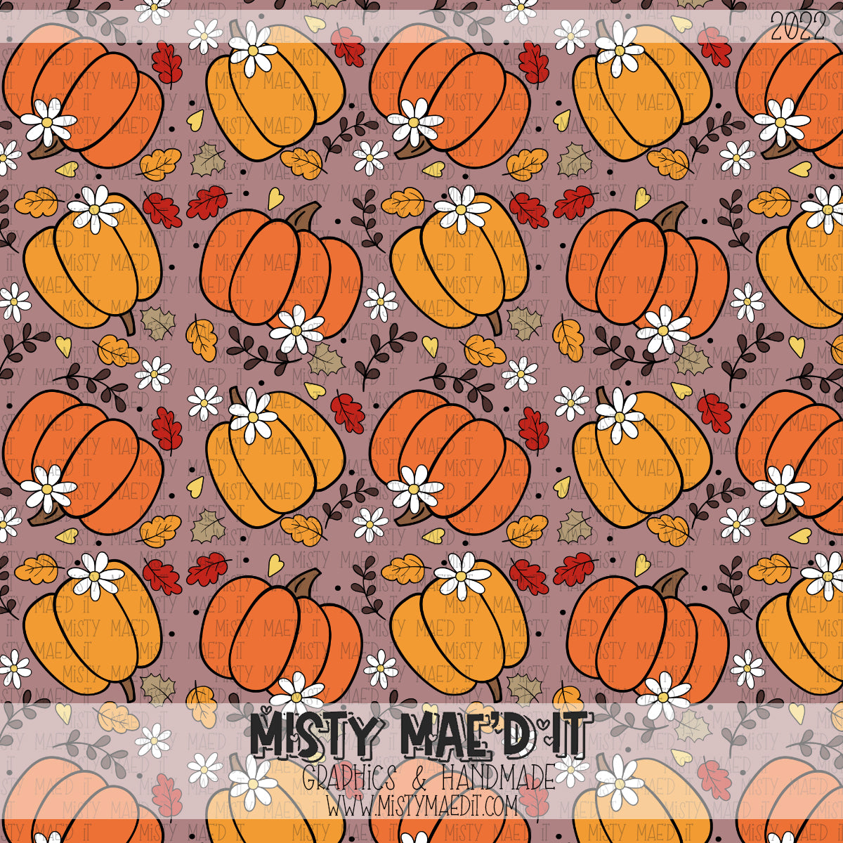 Pumpkin Season 2 Seamless Digital Paper