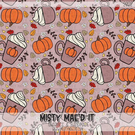 Pumpkin Season Seamless Digital Paper