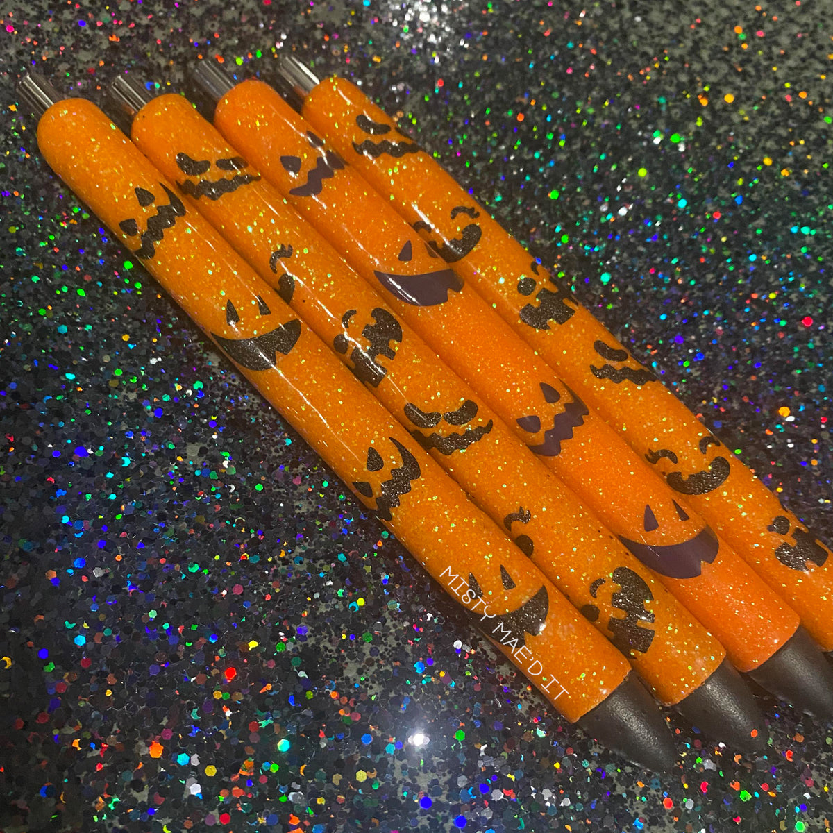 Halloween Pumpkin Faces Glitter Pen
