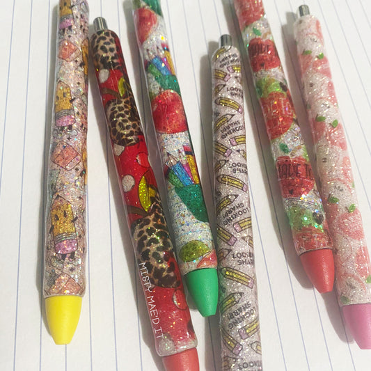 School Glitter Pen
