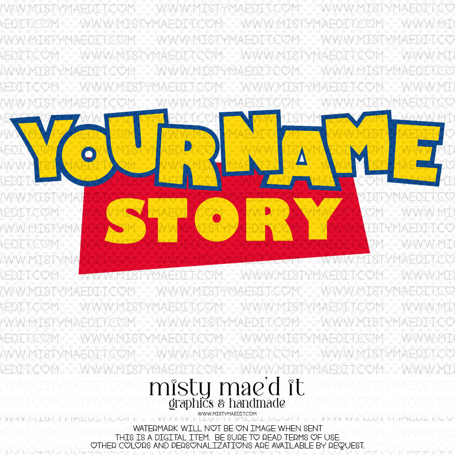 Your Name Story Vinyl Decal – Misty Mae'd It