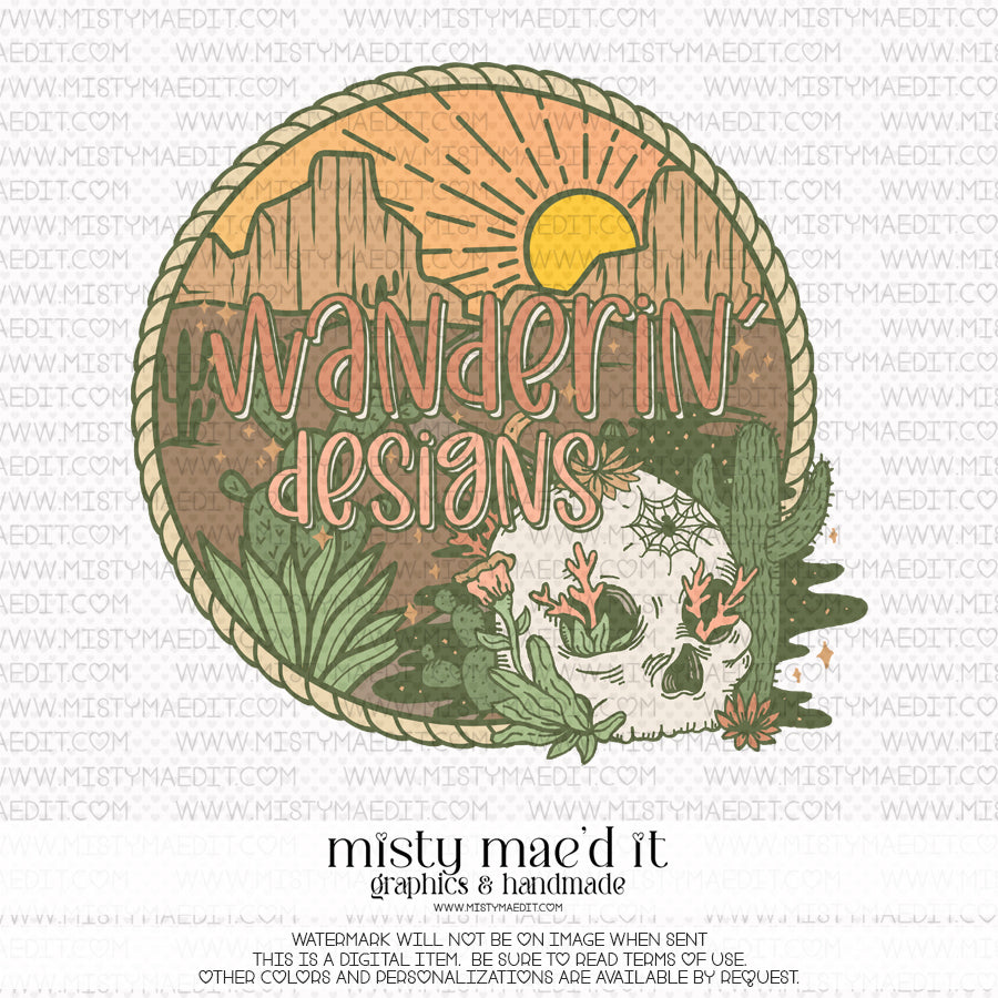 Logo-Premade-Wanderin' Designs