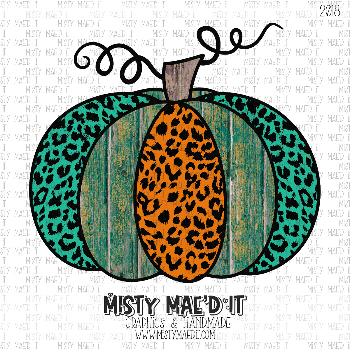 Wood And Leopard Pumpkin